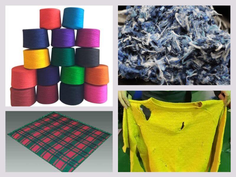 Post-consumer textile waste for Upcycling/Recycling